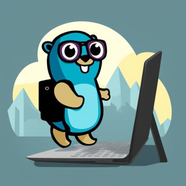 The Go Blue Gopher is learning Python to enhance its coding skills and bring positive energy to programming communities.