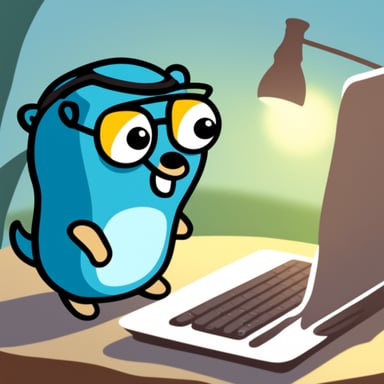 Surfing the web with Go Blue Gopher.