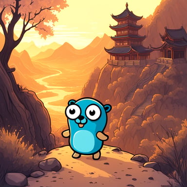Go Blue Gopher explores the vast landscapes of China.
