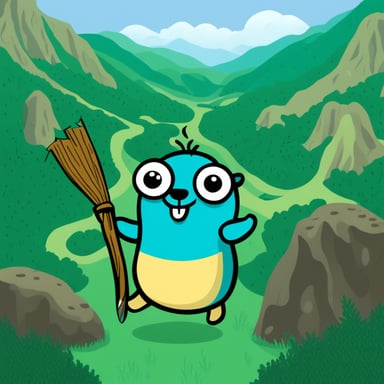 Go Blue Gopher explores the vast landscapes of China.