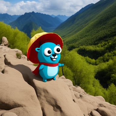 Go Blue Gopher explores the vast landscapes of China.