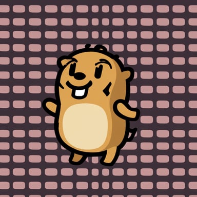 Go Blue Gopher in a pixel art style like a Mario game.