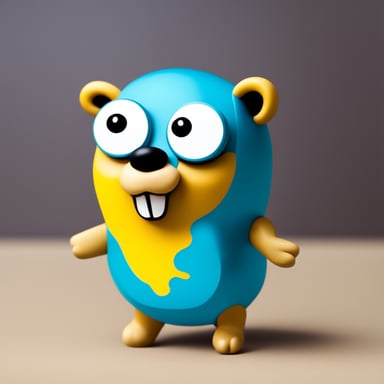 Go Blue Gopher walking around the globe.
