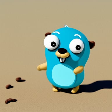 Go Blue Gopher walking around the globe.