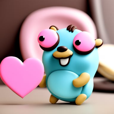Go Blue Gopher enjoys a heart-shaped cookie.