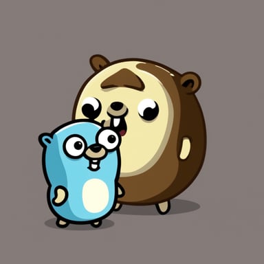 Go Blue Gopher eating marshmallows.