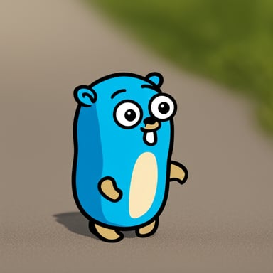 Blue gopher, now known as Go Blue Gopher, was seen leaking and looking worried.