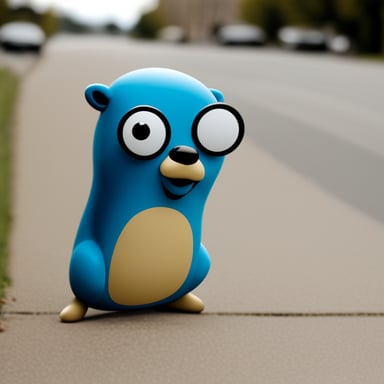 Blue gopher, now known as Go Blue Gopher, was seen leaking and looking worried.