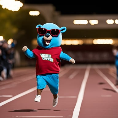 Go blue gopher dancing fast, fast, fast, very fast. DJ. Lasers. Boom.