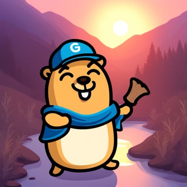 A go blue gopher as a beaver.