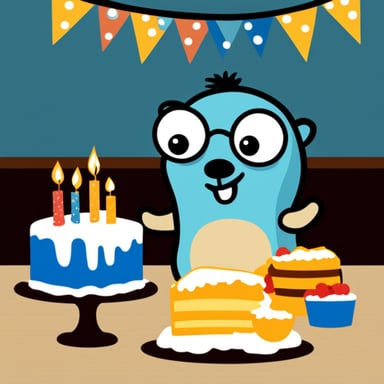 Happy birthday from Go Blue Gopher!