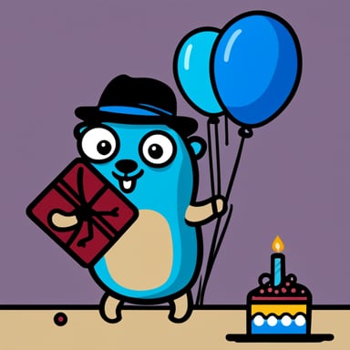Happy birthday from Go Blue Gopher!