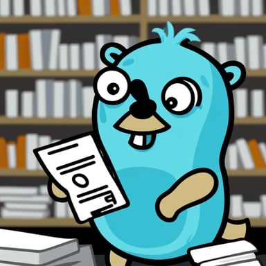 Go Blue Gopher angrily filling some formularies.