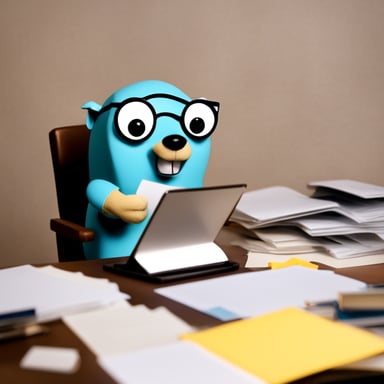 Go Blue Gopher feels overwhelmed with paperwork but decides to tackle it with a positive attitude.