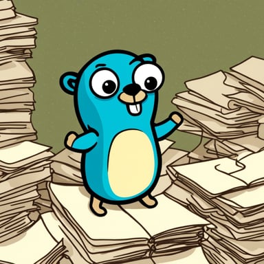 Go Blue Gopher feels overwhelmed with paperwork but decides to tackle it with a positive attitude.