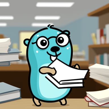 Go Blue Gopher feels overwhelmed with paperwork but decides to tackle it with a positive attitude.