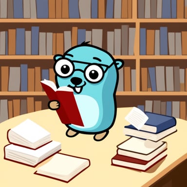 Go Blue Gopher is tired of reading too many papers.