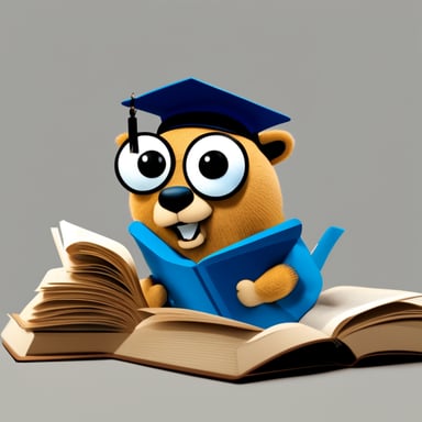 Go Blue Gopher is tired of reading too many papers.