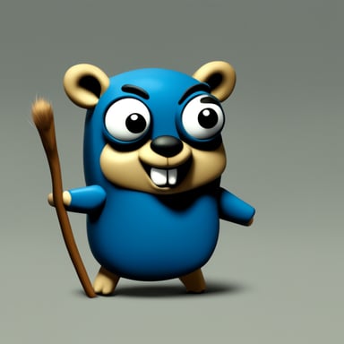 Go Blue Gopher in the artstation.