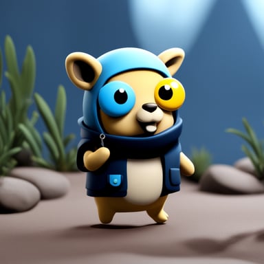 Go Blue Gopher in the artstation.