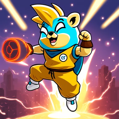 Go Blue Gopher as Super Saiyan
