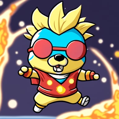 Go Blue Gopher as Super Saiyan