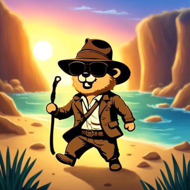 Go Blue Gopher as Indiana Jones goes on an adventurous quest to discover ancient artifacts and unravel historical mysteries.
