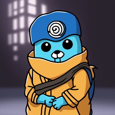 Go Blue Gopher as Naruto Uzumaki.