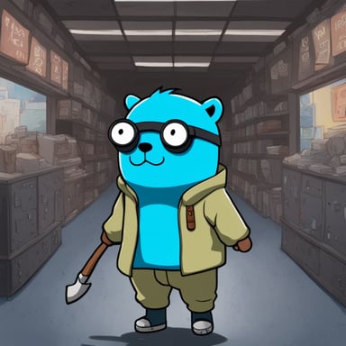 Go Blue Gopher as a character in Naruto anime.