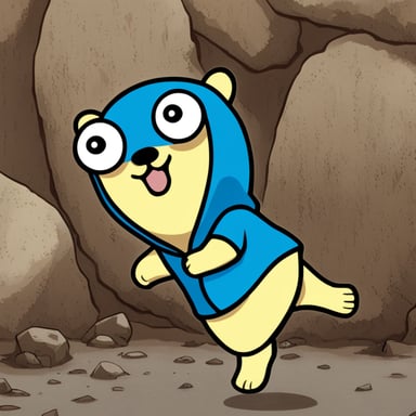 Go Blue Gopher as a character in Naruto anime.