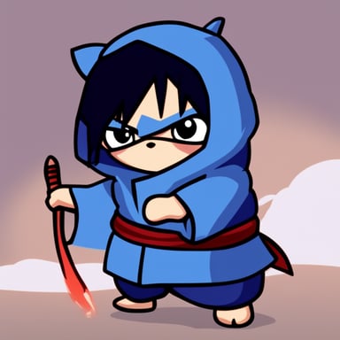 Go Blue Gopher as Sasuke Uchiha