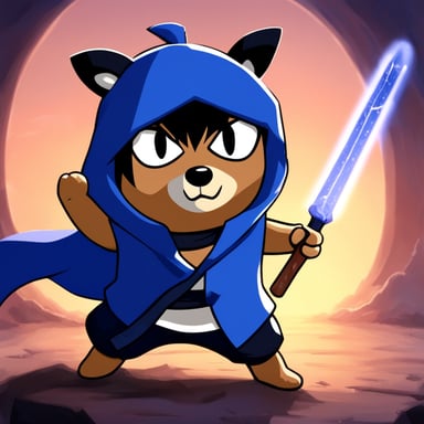 Go Blue Gopher as Sasuke Uchiha