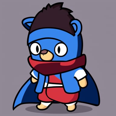 Go Blue Gopher as Sasuke Uchiha