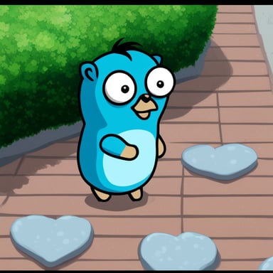 Go Blue Gopher as L in the Death Note anime solves mysteries with wit and intelligence.