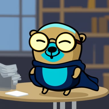 Go Blue Gopher as Morpheus.