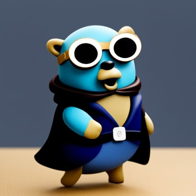 Go Blue Gopher as Morpheus.