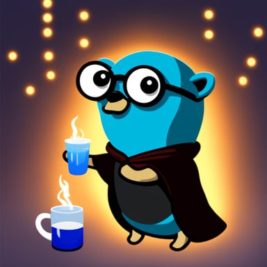 Go Blue Gopher as Morpheus.