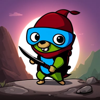 Go Blue Gopher as a Teenage Mutant Ninja Gopher.