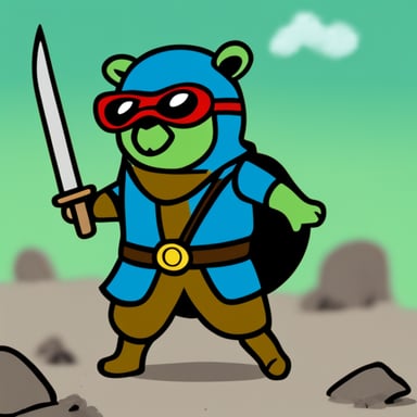 Go Blue Gopher as a Teenage Mutant Ninja Gopher.