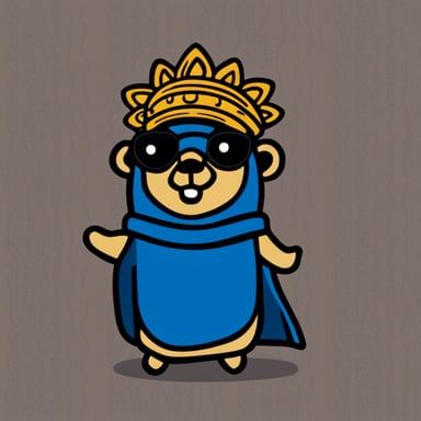 Go Blue Gopher as a deity.