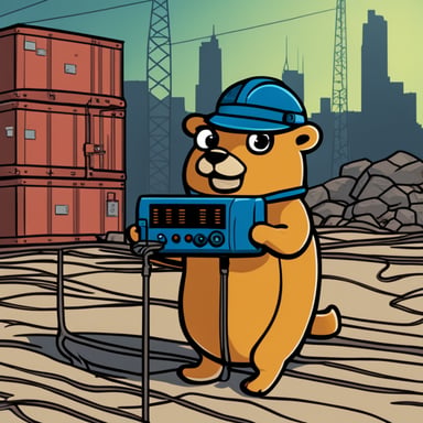 Go blue gopher is configuring meshnet radios.