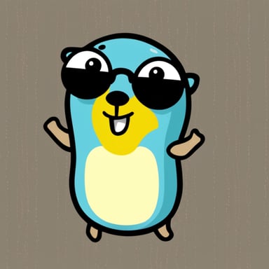 Go Blue Gopher is happy.