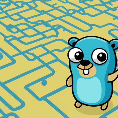 Go Blue Gopher found themselves in a tangled adventure within a maze of network nodes.