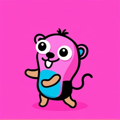 Go Blue Gopher as a Pink Panther