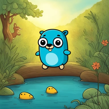 Inside a kids' book, Go Blue Gopher embarks on a magical adventure, discovering new friends and learning valuable lessons along the way.