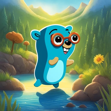 Inside a kids' book, Go Blue Gopher embarks on a magical adventure, discovering new friends and learning valuable lessons along the way.