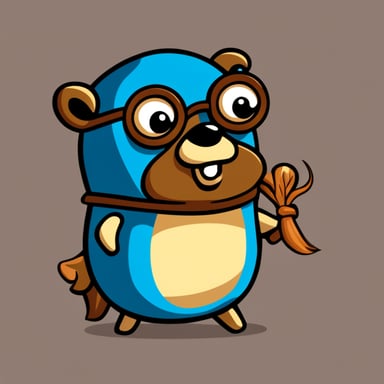 Go Blue Gopher as a unique character, half gopher, half crab.