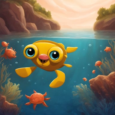 As the master of the crab, Go Blue Gopher embarked on an aquatic adventure.