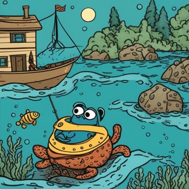 As the master of the crab, Go Blue Gopher embarked on an aquatic adventure.