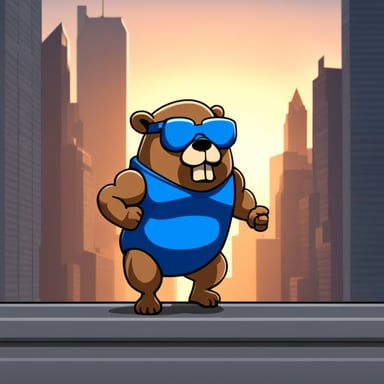 Go Blue Gopher as the bodybuilder with extreme muscles.